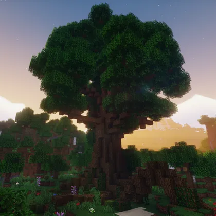 Nebulus oak tree — Minecraft mod, rasm 1