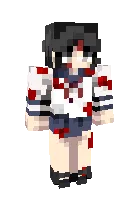 Ayano Aishi — Minecraft skin, rasm 1