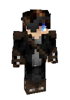 Ko'zi bog'liq — Minecraft skin, rasm 1