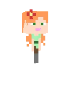 Alex Chibi — Minecraft skin, rasm 1