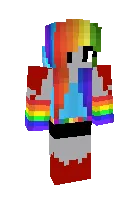 Rainbow Dash MLP — Minecraft skin, rasm 1