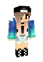 Adidas girl — Minecraft skin, rasm 1