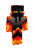 Fire enderman — Minecraft skin, rasm 1