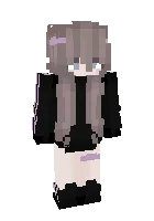 Black funny girl — Minecraft skin, rasm 1