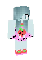 Strawberries on the dress — Minecraft skin, rasm 1