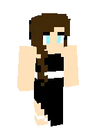 Black dress — Minecraft skin, rasm 1