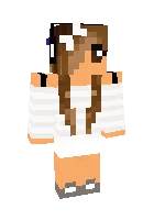 The girl in white — Minecraft skin, rasm 1