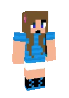 Blue-black girl — Minecraft skin, rasm 1