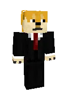 Dog president — Minecraft skin, rasm 1