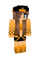 Jigarrang kiyimdagi qiz — Minecraft skin, rasm 1