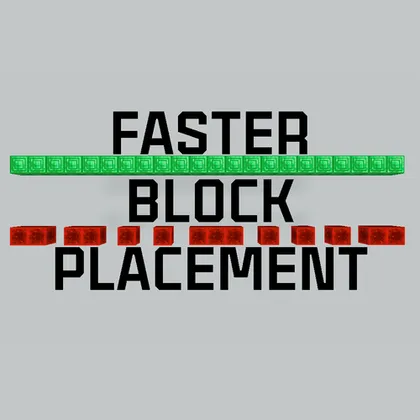 Faster Block Placement — Minecraft mod, rasm 1