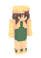 Summer orange girl — Minecraft skin, rasm 1