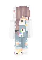 Unicorn girl — Minecraft skin, rasm 1