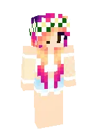 Hot flower girl — Minecraft skin, rasm 1