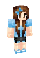 Blue creeper girl — Minecraft skin, rasm 1