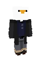 Duck in black — Minecraft skin, rasm 1