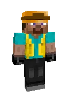 Steve the builder — Minecraft skin, rasm 1