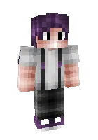 Purple hair boy — Minecraft skin, rasm 1