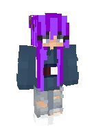 Purple sweet girl — Minecraft skin, rasm 1