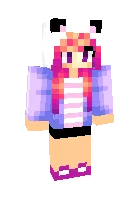 Panda girl — Minecraft skin, rasm 1