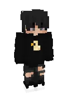 Cute black boy — Minecraft skin, rasm 1