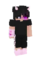 Black and pink demon