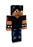 Steve in black — Minecraft skin, rasm 1