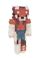 Fox girl — Minecraft skin, rasm 1