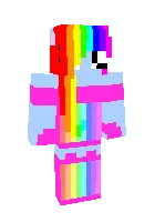 Cute rainbow girl — Minecraft skin, rasm 1