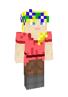 Alex sister in a wreath — Minecraft skin, rasm 1