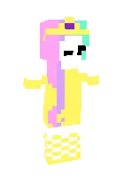 Princess Celestia MLP — Minecraft skin, rasm 1