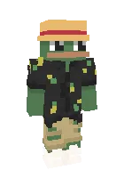 Luffy qurbaqa — Minecraft skin, rasm 1
