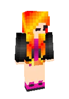 Olovli qiz — Minecraft skin, rasm 1