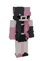 Qora-pushti qiz — Minecraft skin, rasm 1