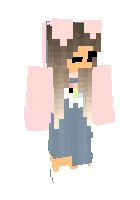 Yakkaboxli qiz — Minecraft skin, rasm 1