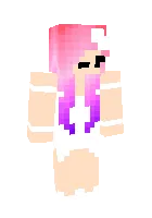 Oq libosdagi qiz — Minecraft skin, rasm 1
