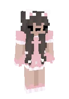 Pushti libosdagi qiz — Minecraft skin, rasm 1