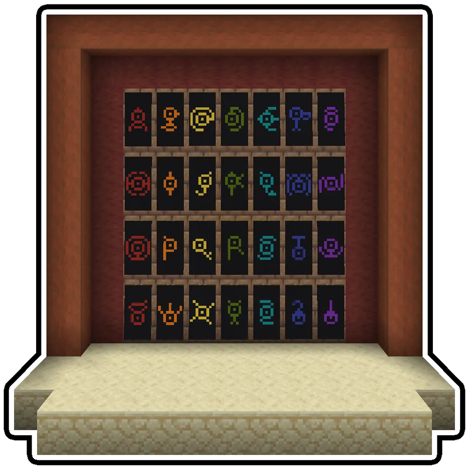 Unown Font — Minecraft mod, rasm 3