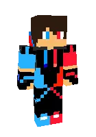 Ko'k qizil Kompot — Minecraft skin, rasm 1