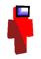 Tuzatilgan 0-0 Among Us — Minecraft skin, rasm 1