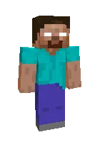 G'ayritabiiy Herobrine — Minecraft skin, rasm 1