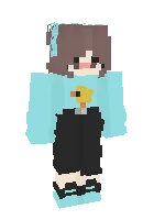 O'rdak qiz — Minecraft skin, rasm 1