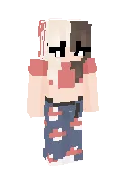 G‘ayrioddiy qiz — Minecraft skin, rasm 1