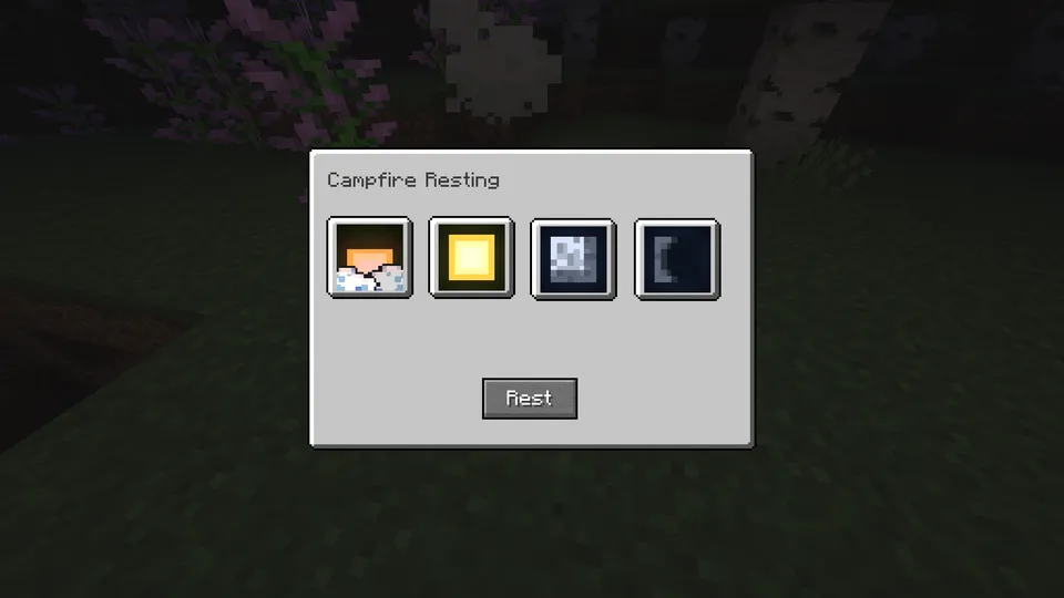 Campfire Resting — Minecraft mod, rasm 3