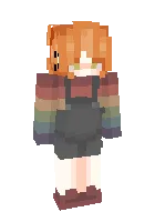 Kamalak sviterdagi qizilsoch — Minecraft skin, rasm 1