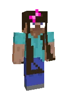 Bantikli Steve qiz — Minecraft skin, rasm 1