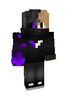 Binafsha superkuchlar — Minecraft skin, rasm 1