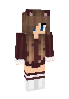 Mushuk qiz — Minecraft skin, rasm 1