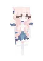 Oppoq qiz — Minecraft skin, rasm 1