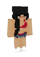 Yozgi qiz — Minecraft skin, rasm 1